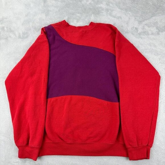 Nike Rework Sweater Red Purple Men's Size Medium - Picture 11 of 11